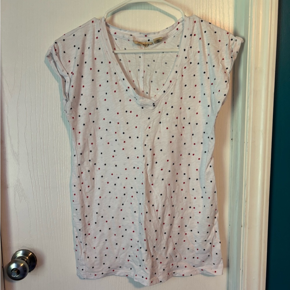 Christian Siriano White Top with Star Pattern